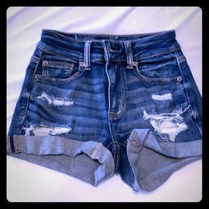 American Eagle high waist jean shorts